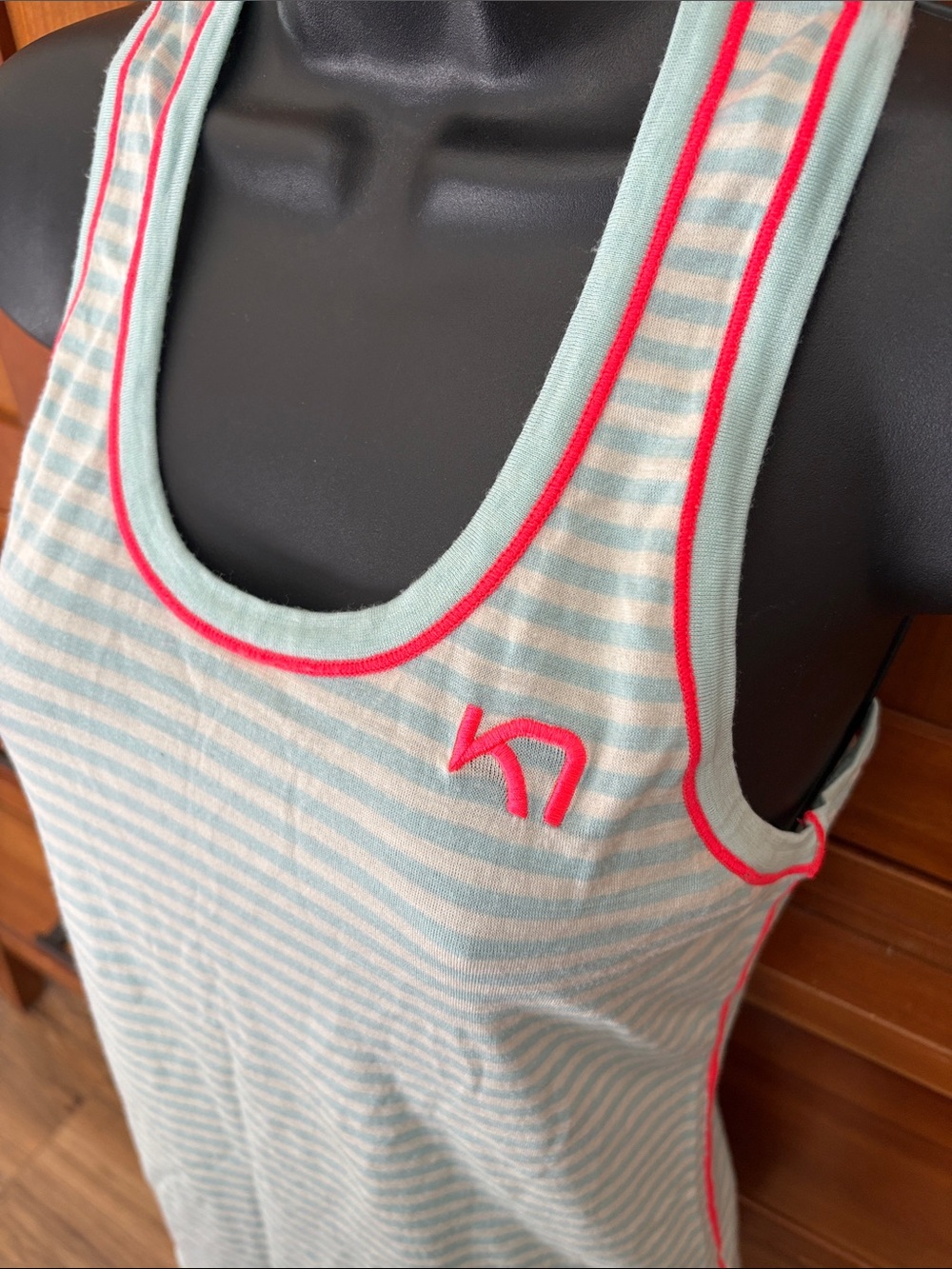 Kari TRAA 100% wool striped tank top - Picture 2 of 7